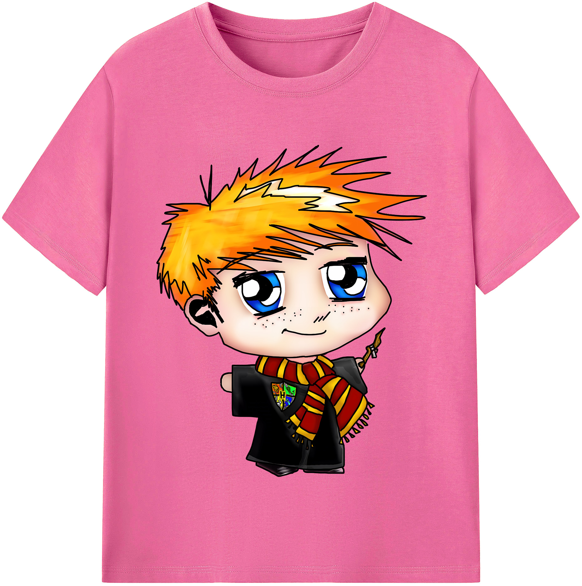 （画像用） Harry Potter ハリー・ポッターシリーズ レディースカジュアルプリントTシャツ（綿100％）